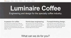 Desktop Screenshot of luminairecoffee.com