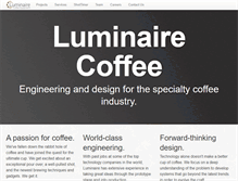 Tablet Screenshot of luminairecoffee.com
